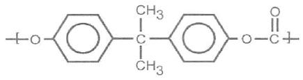 Estrutura química do policarbonato